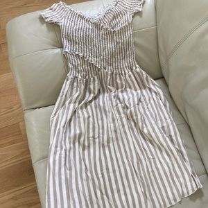 Wrap stripe dress